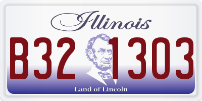 IL license plate B321303