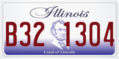 IL license plate B321304