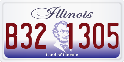 IL license plate B321305