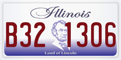IL license plate B321306