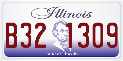 IL license plate B321309