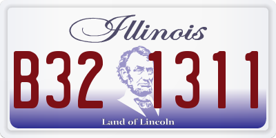 IL license plate B321311