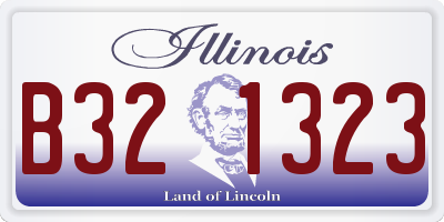 IL license plate B321323