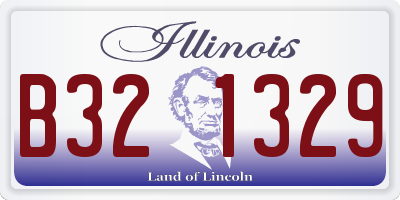 IL license plate B321329