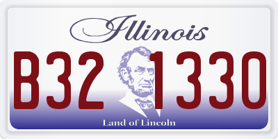 IL license plate B321330