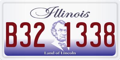 IL license plate B321338