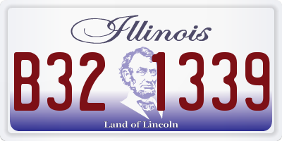IL license plate B321339