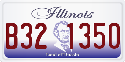 IL license plate B321350