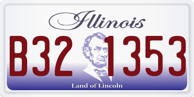 IL license plate B321353