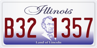 IL license plate B321357