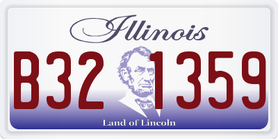 IL license plate B321359