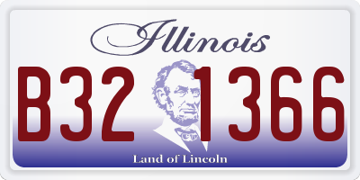IL license plate B321366