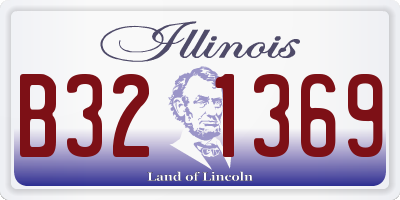 IL license plate B321369