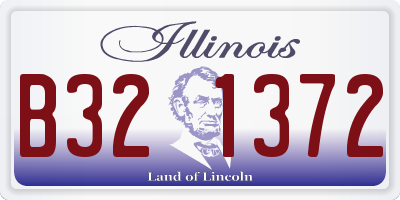 IL license plate B321372