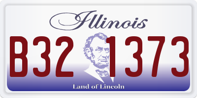 IL license plate B321373