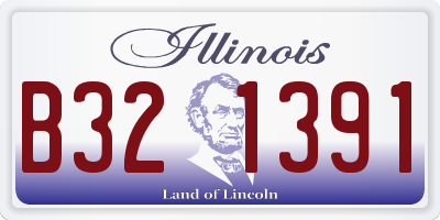 IL license plate B321391