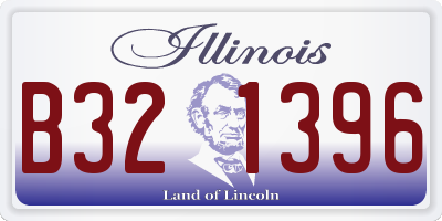 IL license plate B321396