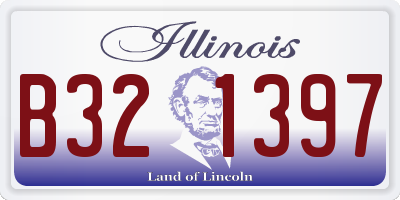IL license plate B321397