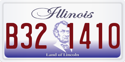 IL license plate B321410