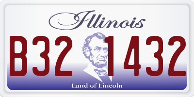 IL license plate B321432