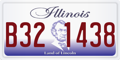 IL license plate B321438