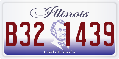 IL license plate B321439