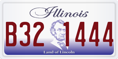 IL license plate B321444