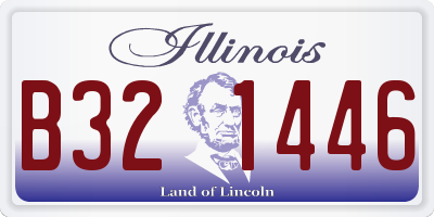IL license plate B321446