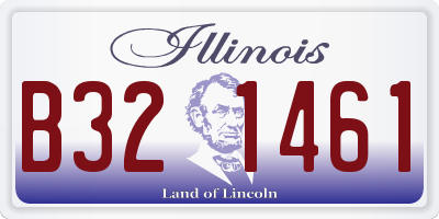 IL license plate B321461