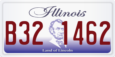 IL license plate B321462