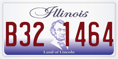 IL license plate B321464