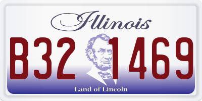 IL license plate B321469