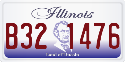 IL license plate B321476