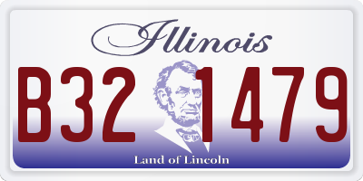 IL license plate B321479