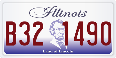 IL license plate B321490