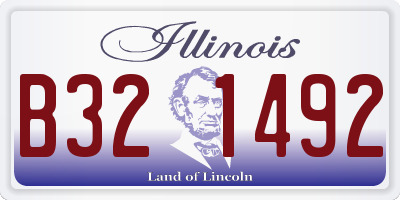 IL license plate B321492