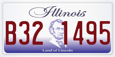 IL license plate B321495