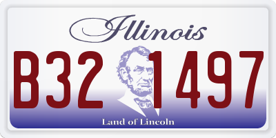 IL license plate B321497