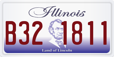 IL license plate B321811