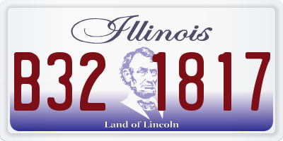 IL license plate B321817