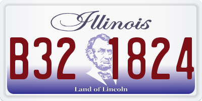 IL license plate B321824