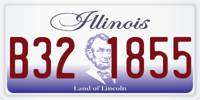 IL license plate B321855