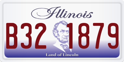 IL license plate B321879