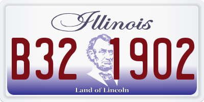 IL license plate B321902