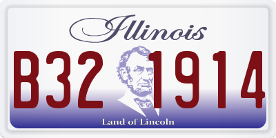 IL license plate B321914