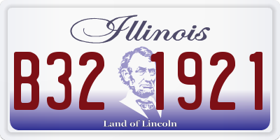 IL license plate B321921