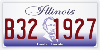 IL license plate B321927