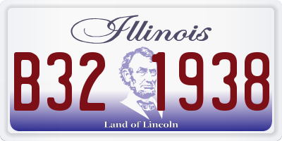 IL license plate B321938