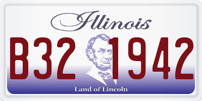 IL license plate B321942