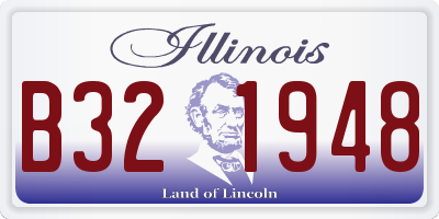 IL license plate B321948